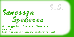 vanessza szekeres business card